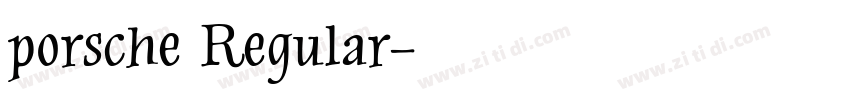 porsche Regular字体转换
